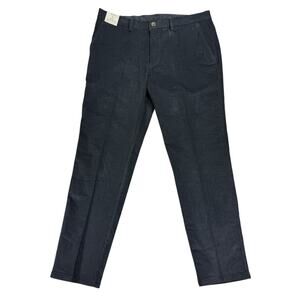 Kenneth Cole Mens Slim Fit Stretch Corduroy Pants Dusk Blue 36x30
